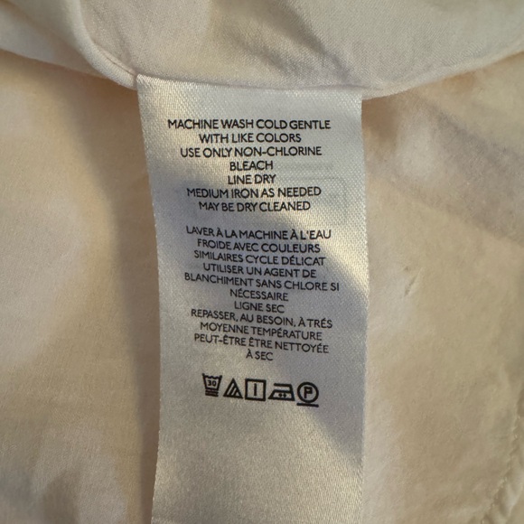 Anthropologie Sleeveless V-Neck Twist Front Ivory Satin Dress• 8 - Picture 15 of 15